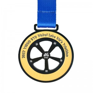 Die Cast Medals Arany Metal Award 3D Triatlon Medal Sport Medal