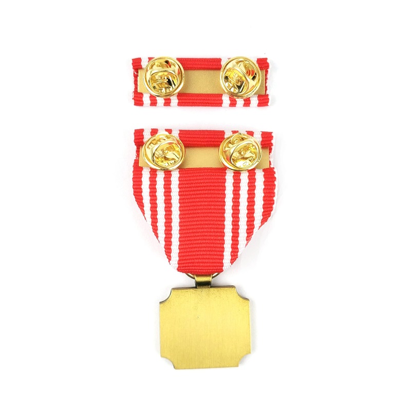 Hard zománccaró medalion die cast fém jelvény 3D -s tevékenységi érmek és díjak, rövid szalaggal rendelkező kitüntetési érmek